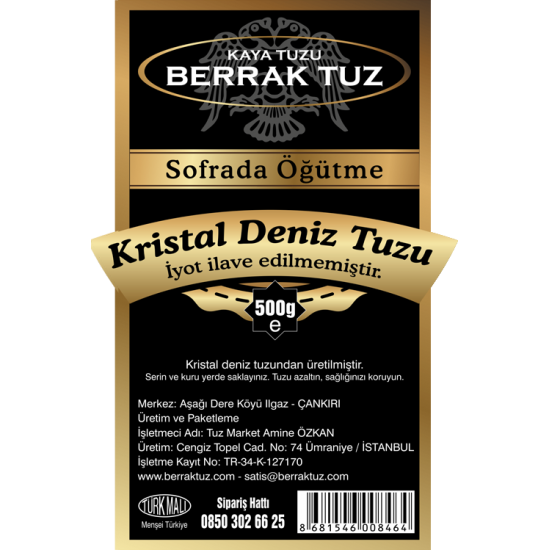 Deniz Tuzu Kristal Granül 1kg (500gr X 2 paket)