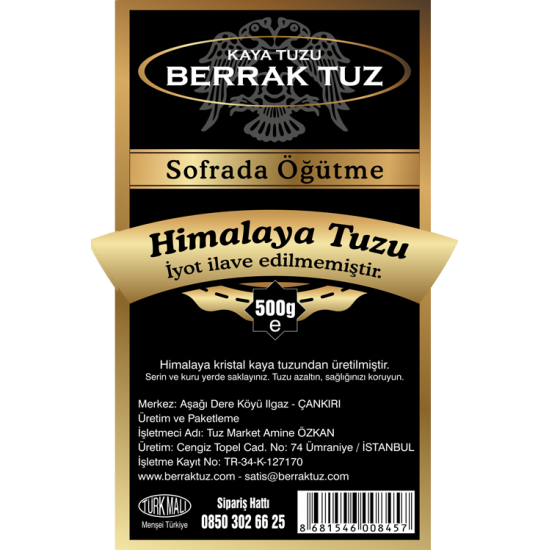 Pembe Granül Himalaya Tuzu 84 mineralli  1kg (500gr X 2 paket)