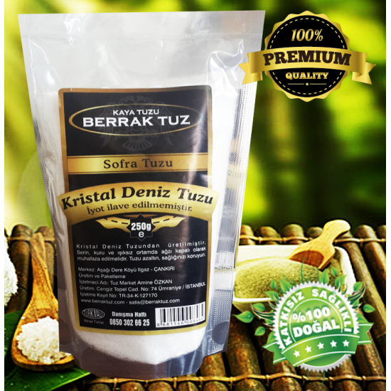 Deniz Tuzu Kristal Sofralık 1kg (250gr X 4 paket)